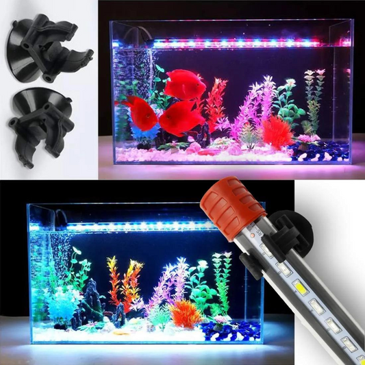 submersible fish tank multi color light